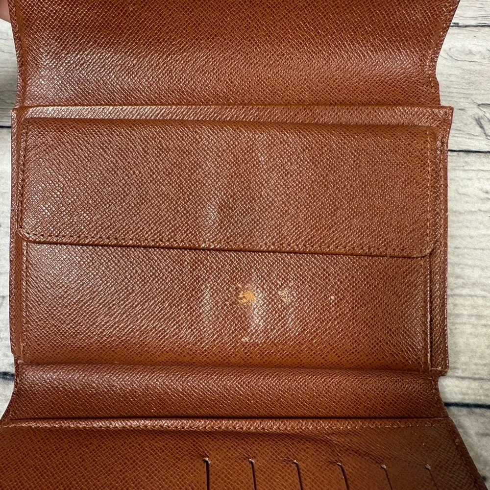 Louis Vuitton Porte Tresor Etui Papier Trifold Wallet Monogram Canvas Leather - Picture 9 of 16